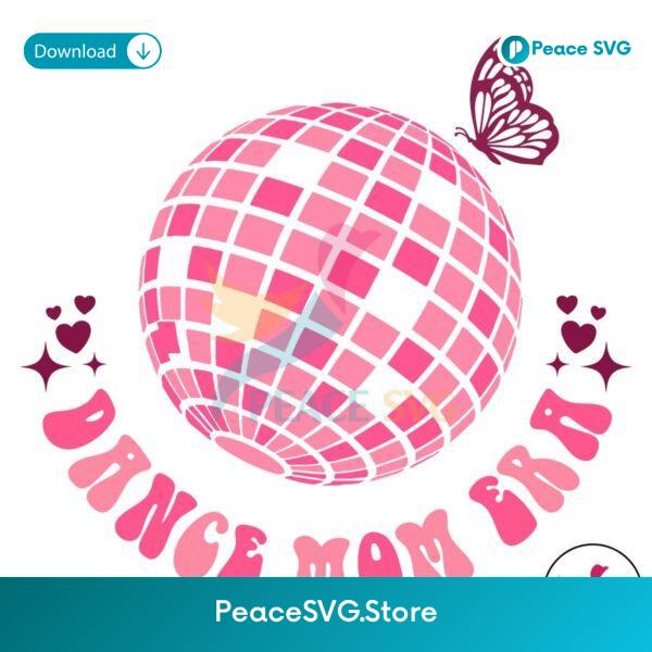 Retro Disco Ball Dance Mom Era Svg Digital Download
