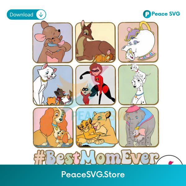 Retro Disney Character Best Mom Ever Png For Printing