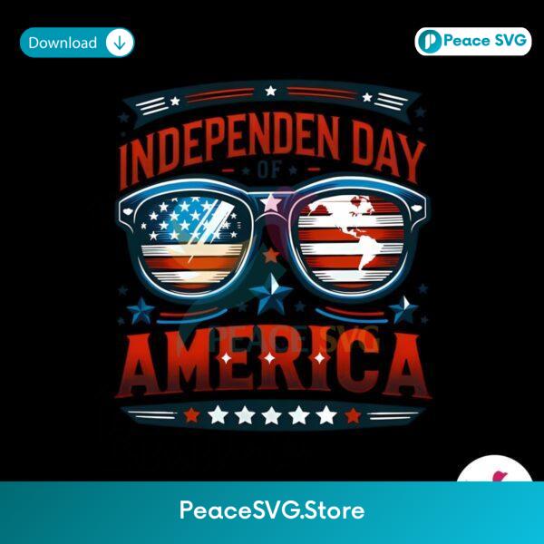 Retro Glasses Independence Day Of America Png Digital Download