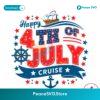 Retro Happy 4th Of July Cruise Png High Resolution