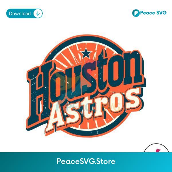 Retro Houston Astros Baseball Mlb Svg Instant Download