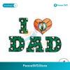 Retro I Love Dad Boston Celtics Png Clipart