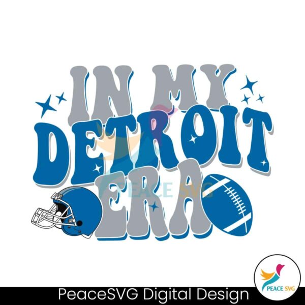 Retro In My Detroit Era Football Svg Files For Cricut