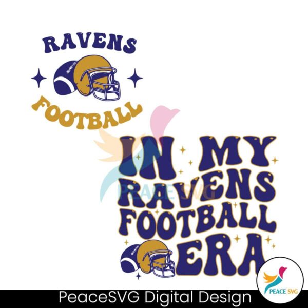 Retro In My Ravens Football Era Svg Printable Design