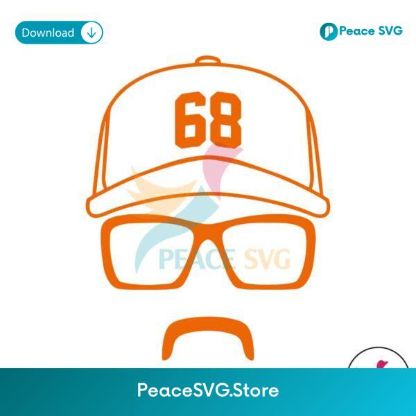 Retro Jp France 68 Baseball Player Svg Files For Cricut