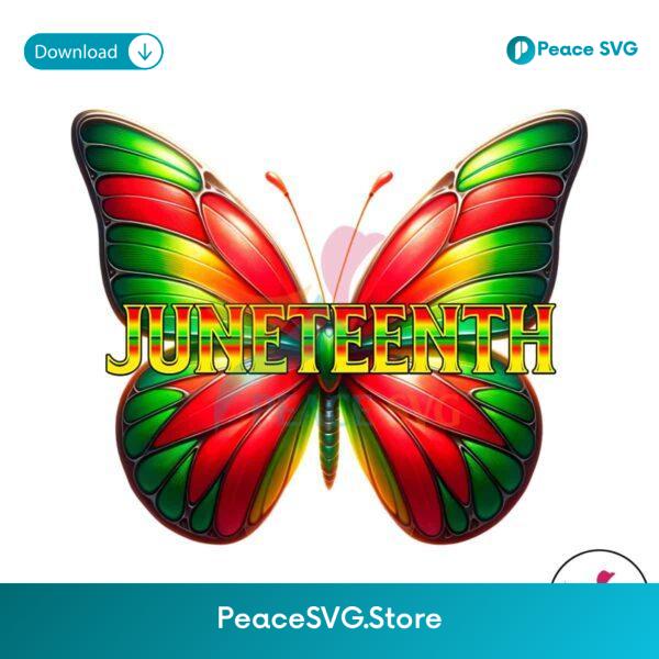 Retro Juneteenth Butterfly Freedom Month Png For Sublimation