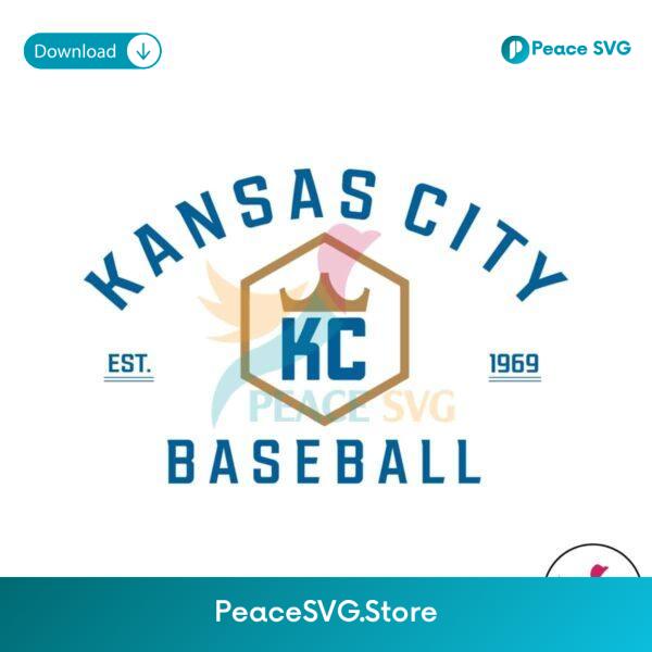 Retro Kansas City Baseball Est 1969 Svg Layered File