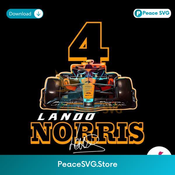 Retro Lando Norris Formula One Png Sublimation Design