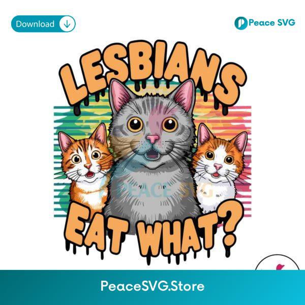 Retro Lesbians Eat What Lgbt Cat Png High Resolution