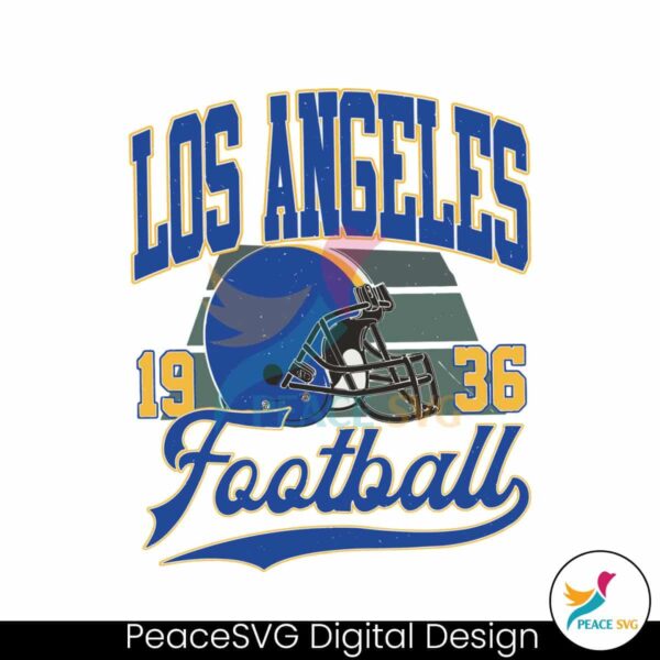 Retro Los Angeles Nfl Football 1936 Svg Files For Cricut