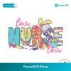 Retro Love Nurse Easter Bunny Svg Clipart