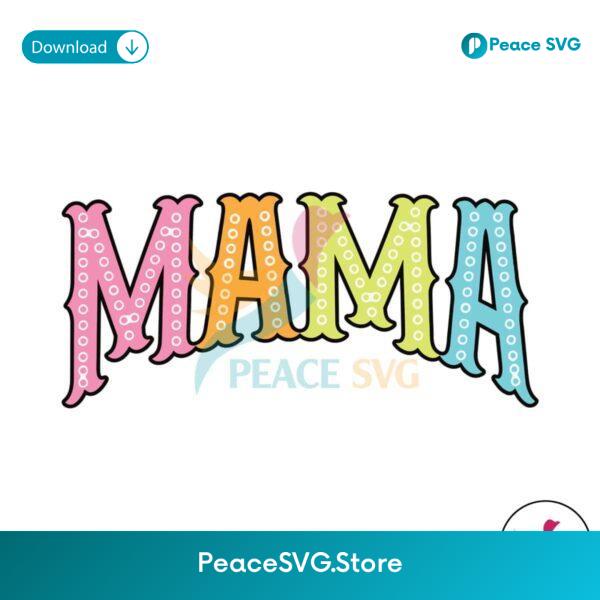 Retro Mama Bright Doodles Svg Cut File