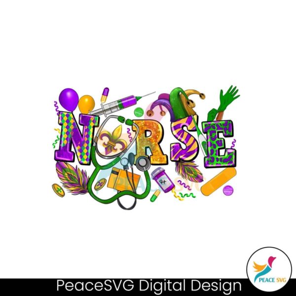 Retro Mardi Gras Nurse Carnaval Png Clipart