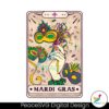 Retro Mardi Gras Tarot Card Png For Sublimation