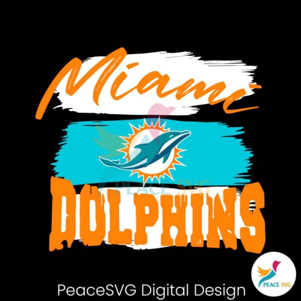 Retro Miami Dolphins Svg Clipart