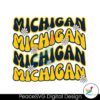 Retro Michigan Game Day Ncaa Football Svg Cricut Ready File