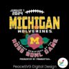 Retro Michigan Wolverines 2024 Playoff Rose Bowl Game Svg Layered File