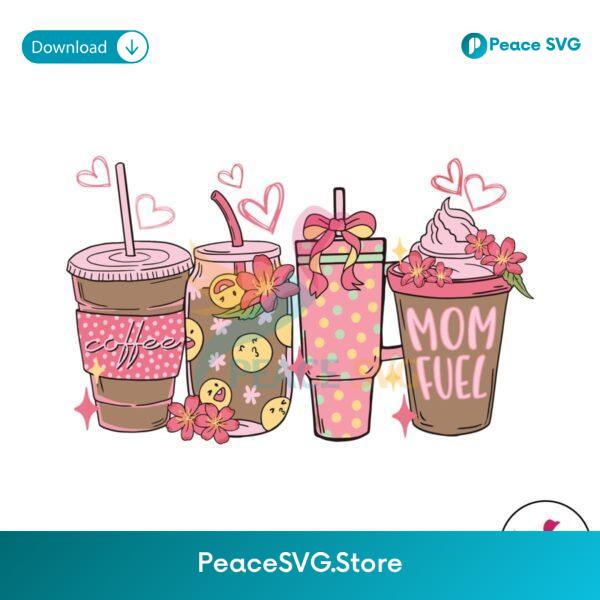 Retro Mom Fuel Coffee Mama Svg Digital Download