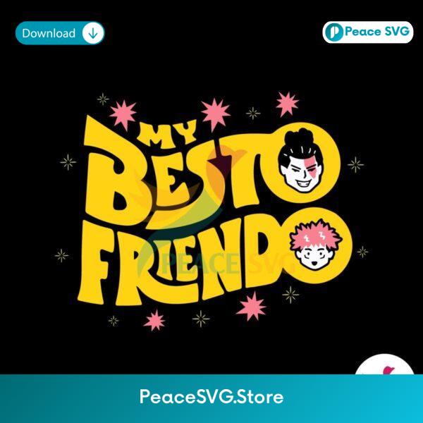 Retro My Besto Friendo Japanese Svg Clipart