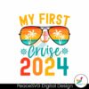 Retro My First Cruise 2024 Svg Instant Download