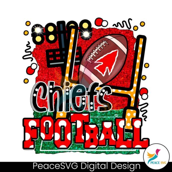 Retro Nfl Chiefs Football Png Instant Download