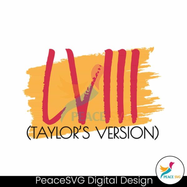 Retro Nfl Super Bowl Lviii Taylors Version Svg Instant Download