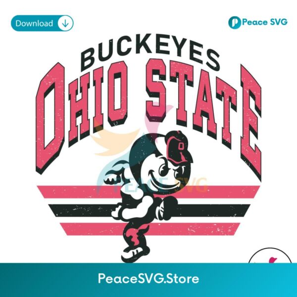 Retro Ohio State Buckeyes Svg Cricut Ready File