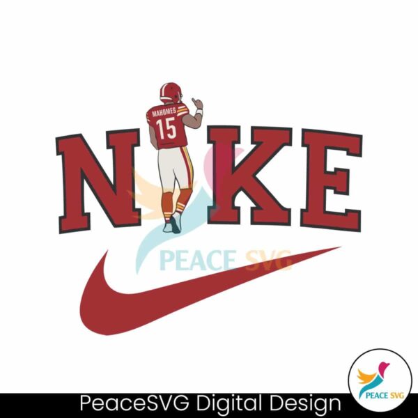 Retro Patrick Mahomes Nike Logo Svg Clipart
