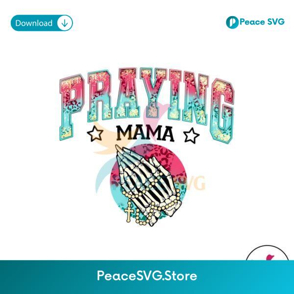 Retro Praying Mama Skeleton Hand Png Instant Download