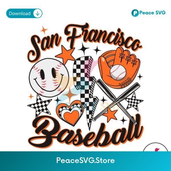 Retro San Francisco Baseball Mlb Svg Printable Design