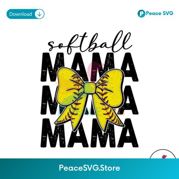 Retro Softball Mama Game Day Png Instant Download