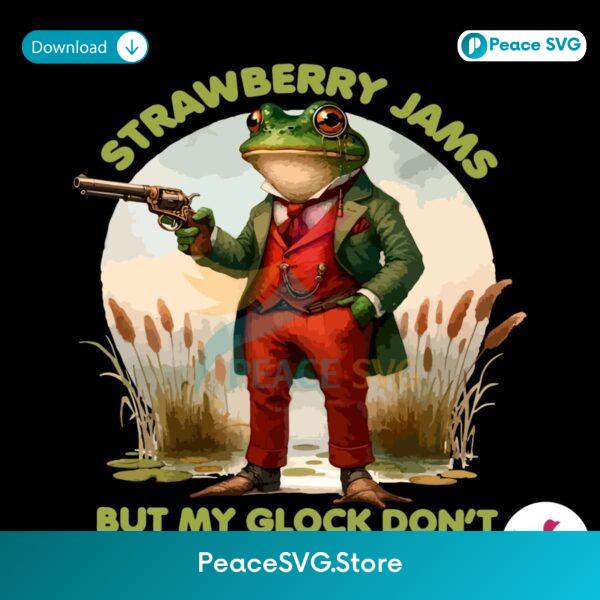 Retro Strawberry Jams But My Glock Don T Png For Printing