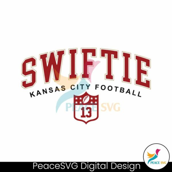 Retro Swiftie Kansas City Football 13 Svg Layered File