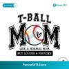 Retro T Ball Mom Like A Regular Mom Svg Instant Download