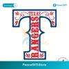 Retro Texas Rangers Baseball T Logo Svg For Vinyl Cutting