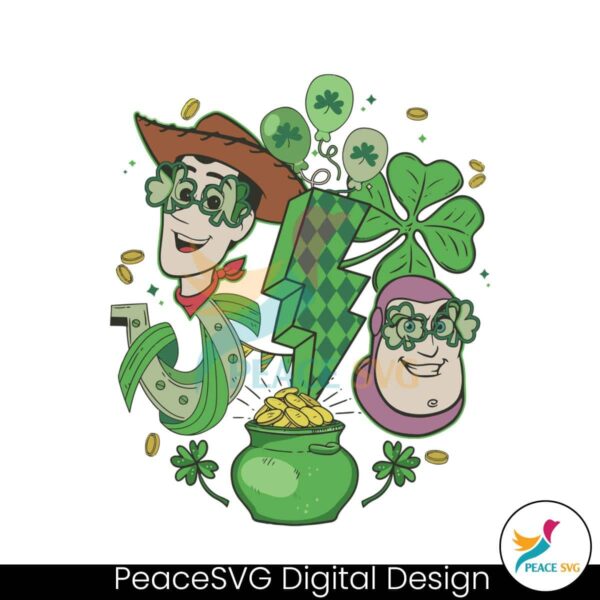 Retro Toy Story Woody St Patrick Day Svg Cut File