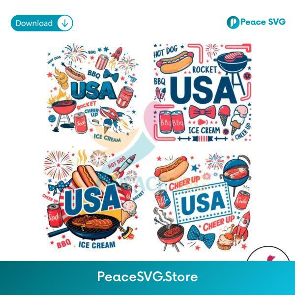 Retro Usa Happy Independence Day Svg For Vinyl Cutting