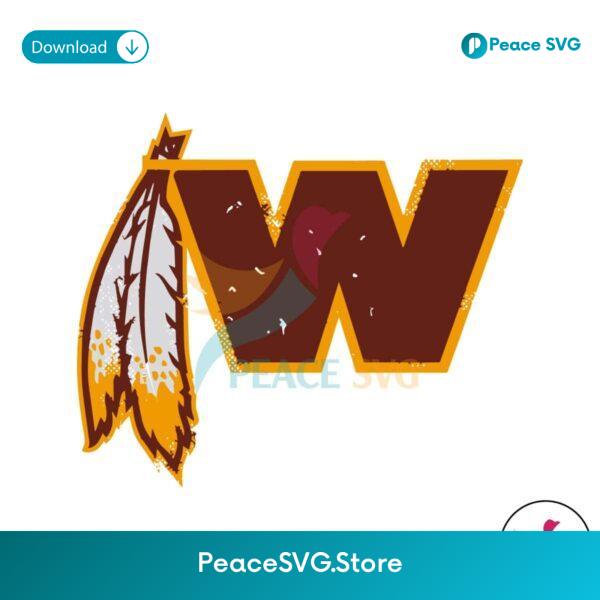 Retro Washington Football Logo Svg Files For Cricut