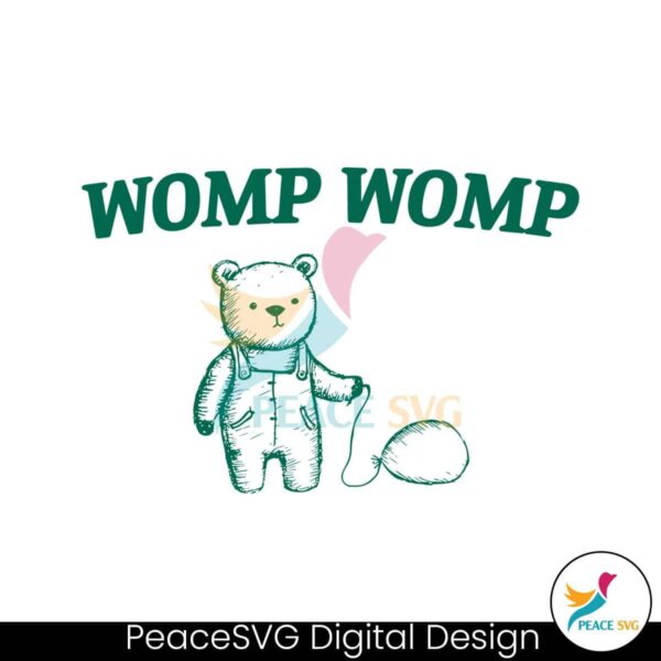 Retro Womp Womp Bear Meme Svg Instant Download