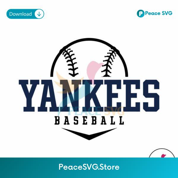 Retro Yankees Baseball Mlb Team Svg Cricut Ready File