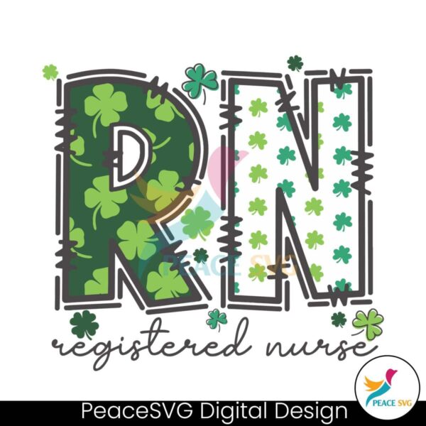 Rn Registered Nurse St Patricks Day Svg Clipart