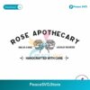 Rose Apothecary Handcrafted With Care Svg Vector File