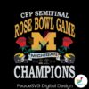 Rose Bowl Champions Michigan Wolverines Svg Clipart
