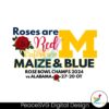 Roses Are Red Victors Are Maize And Blue Svg Clipart