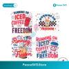 Running On Iced Coffee And Freedom Svg Clipart