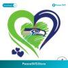 Seattle Seahawks Heart Logo Nfl Team Svg Printable Design