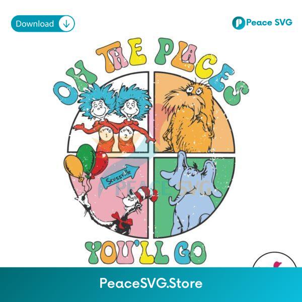 Seussville Oh The Places You Will Go Svg Clipart