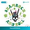 Shamrock And Roll Skeleton St Patricks Day Svg Cut File