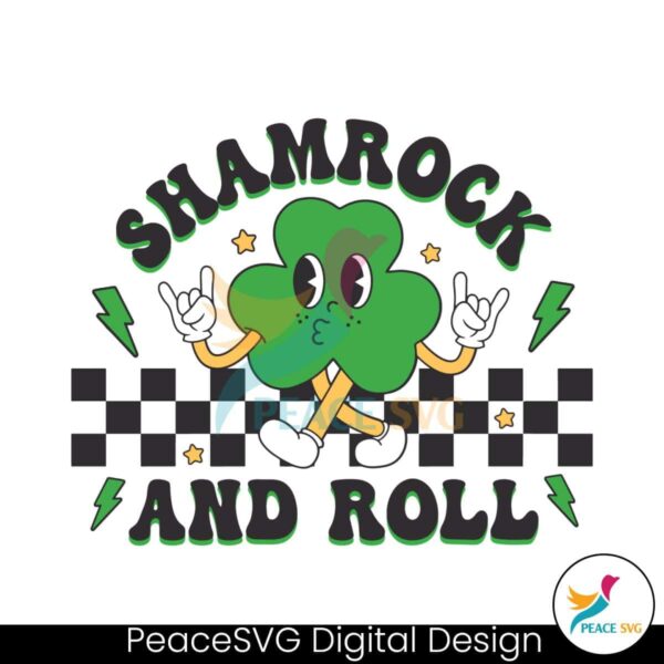 Shamrock And Roll St Patricks Day Svg Cricut Ready File