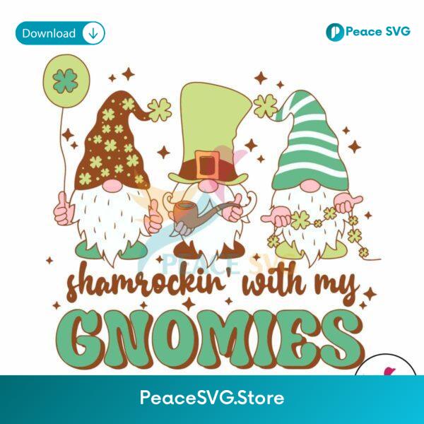 Shamrockin With My Gnomies Svg Cricut Ready File